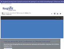 Tablet Screenshot of hauglandlearningcenter.com